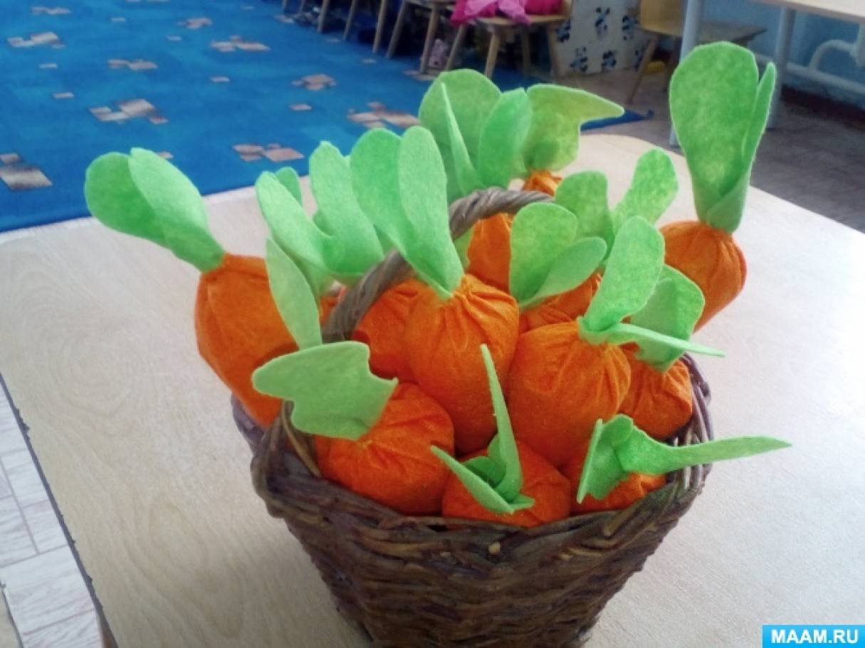Ігрові посібники «морквини з фетру» для дошкільнят   Хочу поділитися з вами своєю ідеєю