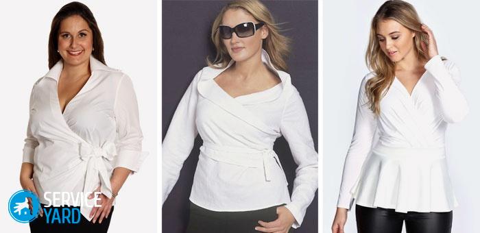 Как да комбинирате блуза за увиване с други дрехи: