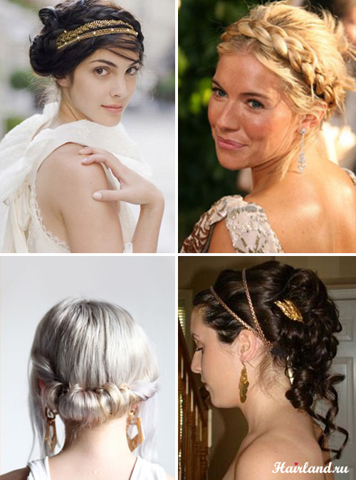 Незвичайно популярними стали в цьому сезоні грецькі зачіски (фото нижче)